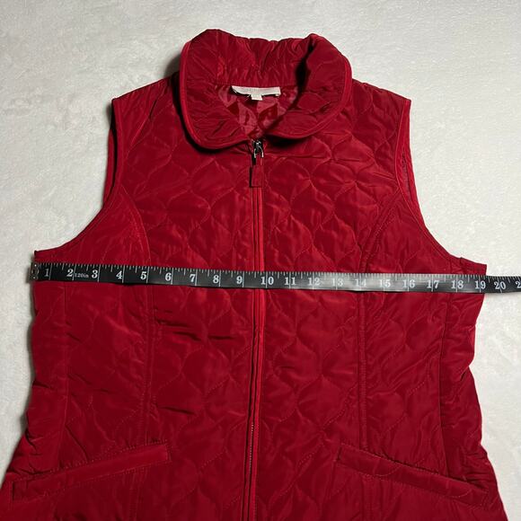 Talbots Quilted Zip Up Vest Size Small Outdoors Lightweight Warm Casual - Picture 8 of 9
